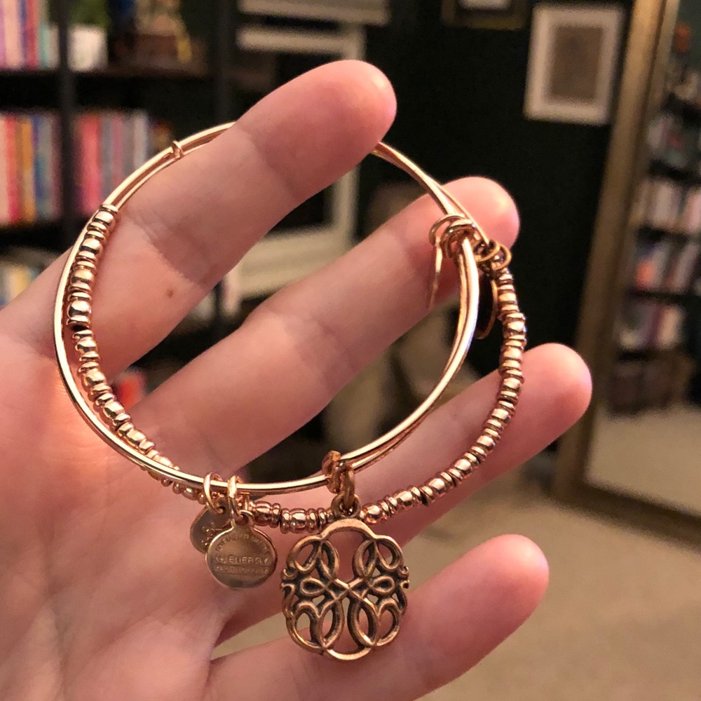 Alex and Ani Rose Golf Charm Bracelet set